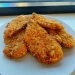 Crispy HFI chicken tenders recipe on serving plate