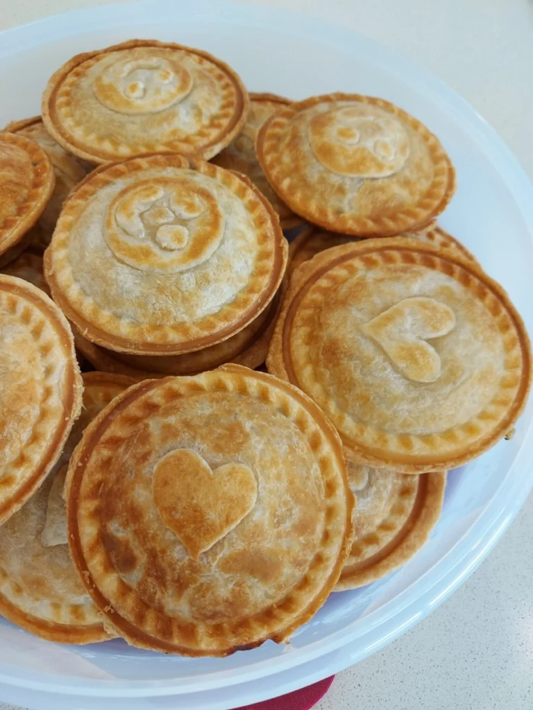 HFI beef and mushroom pies recipe with golden flaky crust